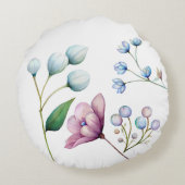エレガントフローラ結婚ソフトボタニカルロマンス ラウンドクッション (裏面)