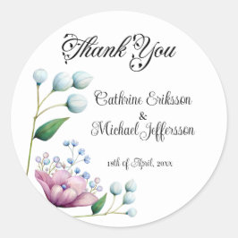 エレガントフローラ結婚ソフトボタニカルロマンス ラウンドシール