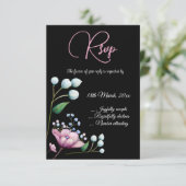 エレガントフローラ結婚ソフトボタニカルロマンス 出欠カード (スタンド正面)