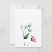 エレガントフローラ結婚ソフトボタニカルロマンス 出欠カード (裏面)