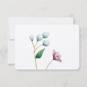 エレガントフローラ結婚ソフトボタニカルロマンス 出欠カード (裏面)