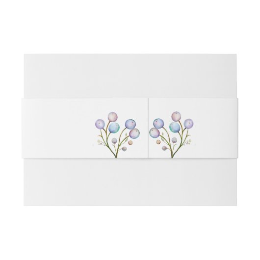 エレガントフローラ結婚ソフトボタニカルロマンス 招待状ベリーバンド (裏面例)