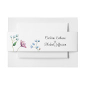 エレガントフローラ結婚ソフトボタニカルロマンス 招待状ベリーバンド (正面例)