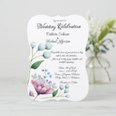 エレガントフローラ結婚ソフトボタニカルロマンス 招待状 (スタンド正面)