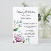 エレガントフローラ結婚ソフトボタニカルロマンス 招待状 (スタンド正面)