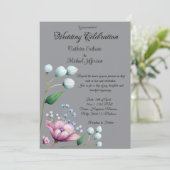 エレガントフローラ結婚ソフトボタニカルロマンス 招待状 (スタンド正面)