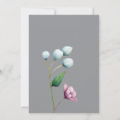 エレガントフローラ結婚ソフトボタニカルロマンス 招待状 (裏面)