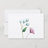 エレガントフローラ結婚ソフトボタニカルロマンス 招待状 (裏面)