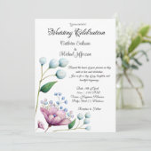 エレガントフローラ結婚ソフトボタニカルロマンス 招待状 (スタンド正面)