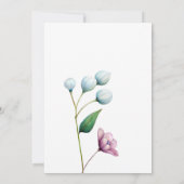 エレガントフローラ結婚ソフトボタニカルロマンス 招待状 (裏面)