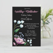 エレガントフローラ結婚ソフトボタニカルロマンス 招待状 (スタンド正面)