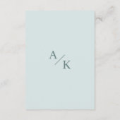 エレガントフローラ結婚ティール(緑がかった色)詳細 エンクロージャーカード (裏面)