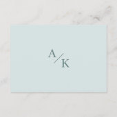 エレガントフローラ結婚ティール（緑がかった色）詳細 エンクロージャーカード (裏面)