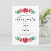 エレガントフローラ結婚デザイン後パーティー 招待状 (スタンド正面)