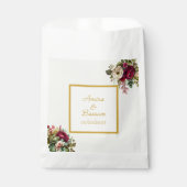 エレガントフローラ結婚バラ フェイバーバッグ (正面)