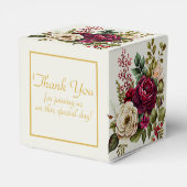 エレガントフローラ結婚バラ フェイバーボックス (裏面サイド)