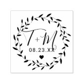 エレガントフローラ結婚リース セルフインキングスタンプ (デザイン)