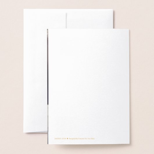 エレガントフローラ結婚写真あり実在 箔カード (裏面封筒付き)