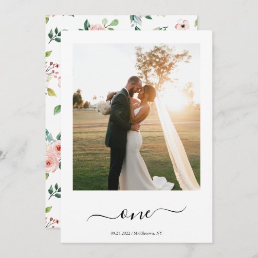 エレガントフローラ結婚写真の表番号 シーズンカード (正面/裏面)