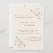 エレガントフローラ結婚写真50周年記念 招待状 (正面)