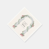 エレガントフローラ結婚列庭園の結婚式 スタンダードカクテルナプキン (角)