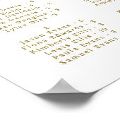 エレガントフローラ結婚座席表 ポスター (角)