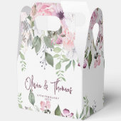 エレガントフローラ結婚式の引き出物ボックス フェイバーボックス (見開き)