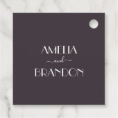 エレガントフローラ結婚式の引き出物ラベル フェイバータグ (裏面)