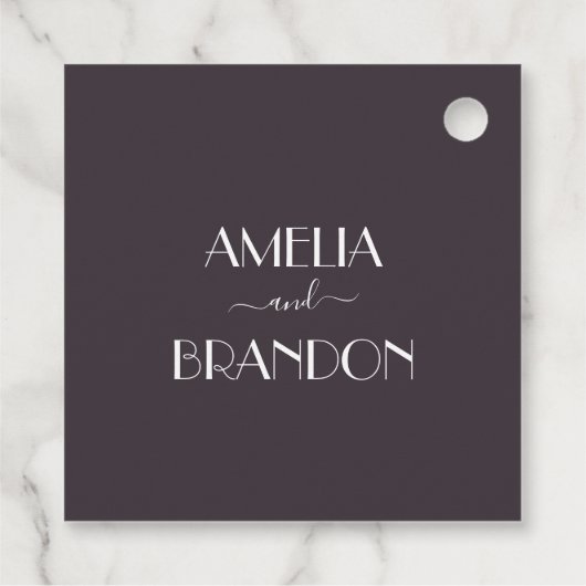 エレガントフローラ結婚式の引き出物ラベル フェイバータグ (裏面)