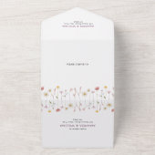 エレガントフローラ結婚式招待状とRSVPセット オールインワン招待状 (外側)