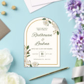 エレガントフローラ結婚式招待状カードデザイン アクリル招待状 (インサイチュ (ウェディング))