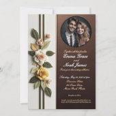 エレガントフローラ結婚式招待状カード 招待状 (正面)