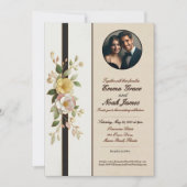 エレガントフローラ結婚式招待状カード 招待状 (正面)