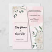 エレガントフローラ結婚式招待状カード 招待状 (正面)