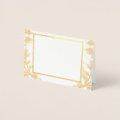 エレガントフローラ結婚式招待状カード 箔カード (正面)