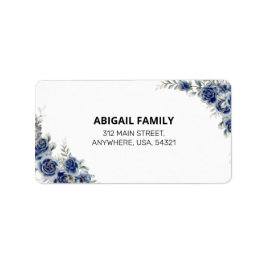 エレガントフローラ結婚式招待状住所 シール