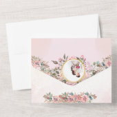 エレガントフローラ結婚式招待状 オールインワン招待状 (裏面)