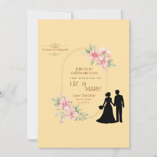 エレガントフローラ結婚式招待状 シーズンカード