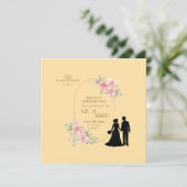 エレガントフローラ結婚式招待状 セーブザデート (スタンド正面)