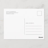 エレガントフローラ結婚式招待状 ポストカード (裏面)