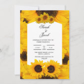 エレガントフローラ結婚式招待状 招待状 (正面)