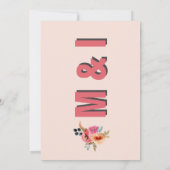 エレガントフローラ結婚式招待状 招待状 (裏面)