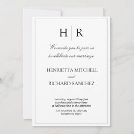 エレガントフローラ結婚式招待状 招待状