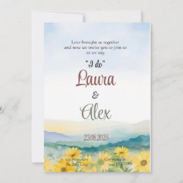 エレガントフローラ結婚式招待状 招待状