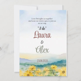 エレガントフローラ結婚式招待状 招待状