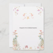 エレガントフローラ結婚式招待状 招待状 (裏面)