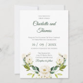 エレガントフローラ結婚式招待状 招待状 (正面)