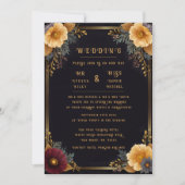 エレガントフローラ結婚式招待状 招待状 (正面)
