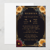 エレガントフローラ結婚式招待状 招待状 (正面/裏面)