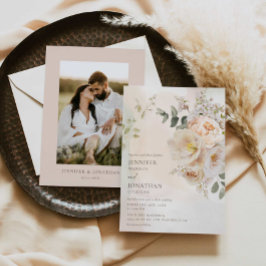 エレガントフローラ結婚式招待状 招待状